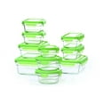 thumbnail image 4 of Glasslock Green Lids Airtight Food Storage 10 Container Set, 4 of 5