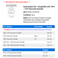 thumbnail image 2 of Head Gasket Set - Compatible with 1964 - 1973 Chevy Chevelle 1965 1966 1967 1968 1969 1970 1971 1972, 2 of 2