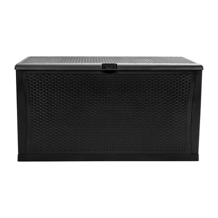 Flash Furniture - Nobu 120 Gallon Patio Storage Box - Black