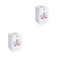 thumbnail image 1 of Transemion ABS Travel Charger Plug Portable Replacement Electrical 4 in 1 Slide Switch Travelling Power Converter with Storage Bag Shown as Picture 2Set, 1 of 6