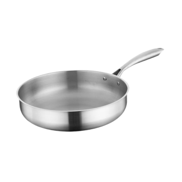 simhoa Frying Pan Induction Cookware Stirring Steak Pan for Kitchen Gas Stoves Home 26cm