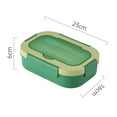 thumbnail image 2 of CNKOO Lunch Box with 3 Compartments Easy to Clean Lunch Box 3-compartment Bento Lunch Box Set Leak Proof Microwave/dishwasher, 2 of 5