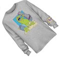 thumbnail image 3 of Nickelodeon Mens Long Sleeve Shirt - #TBT Mens 1990's Clothing - Rugrats, Hey Arnold, Rocko's Modern Life (Reptar Grey, XX-Large), 3 of 7