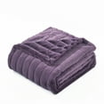 thumbnail image 6 of Home Soft Things Super Soft Decorative Throw Blanket - Black Plum - 60" x 80" Jumbo, 6 of 7