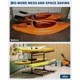 thumbnail image 6 of Kayak Storage Rack for 2-6 Kayaks Freestanding Kayak Rack for Outdoor Storage with Movable Wheels, Heavy-Duty Steel Kayak Hanger Holder with Hanging Straps, 6 of 6