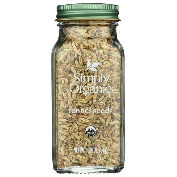 Pack of 6, Simply Organic Fennel Seeds, 1.9 oz