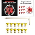thumbnail image 4 of Pernos de Rotor de freno de disco de bicicleta kusrkot M5 9mm Tornillos de acero de alta resistencia T25 dorado, 4 of 8