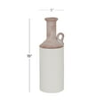 thumbnail image 3 of DecMode 15" White Ceramic Vase with Pink Accents, 3 of 7