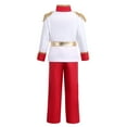 thumbnail image 3 of IDOPIP Toddler Kids Boys Prince Charming Costume Medieval Royal Prince Jacket Pants Crown Dress Up, 3 of 10