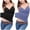 Blue, variant on QUINDOS Built in Bras Removable Womens Tank Tops 2 Pack Summer Athletic Womens Camisoles Gym V-Neck MultiPack Sleeveless Spaghetti Strap Shirts Tops Slim Fitted Solid Color Undershirts