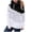 Black, variant on Sweatshirt for Women No Hood Fall Winter Loose Fit Hooded Long Sleeve Bubble Off the Shoulder Colorblock Leisure Cotton Hoodies Sweatshirts(Grey,M)