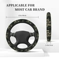 thumbnail image 4 of Steering Wheel Cover Anti-Slip Elastic Car Protective Universal 15 Inch Fit for Vehicles Auto SUVs , Deer Camo American Flag Camouflage, 4 of 6