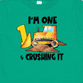 thumbnail image 4 of Inktastic I'm 1 and Crushing It Construction 1st Birthday Boys or Girls Baby T-Shirt, 4 of 5