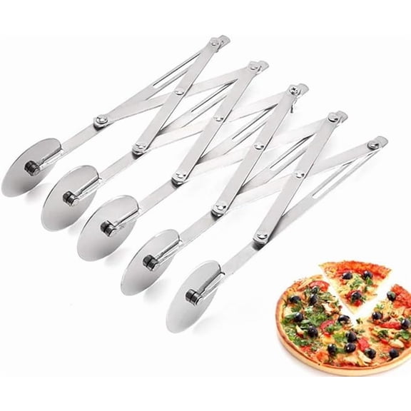 Kyeche Pizza Cutter Wheel 5 Wheel Stainless Steel 1 Piece