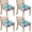 Butterflies and Leaves, variant on Cat with Glasses and Sunflower Seat Covers for Dining Room Chairs Set Of 4,Stretch Printed Washable Chair Seat Cover with Elastic Ties and Button,Removable Waterproof Couch Cushion Covers