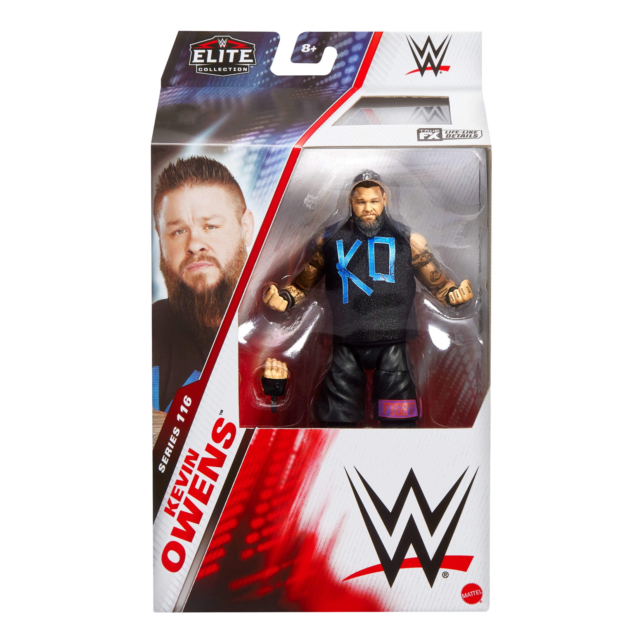 WWE Elite Kevin Owens Action Figure, Series #116 6-inch Collectible with Articulation & Accessories