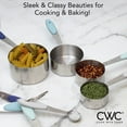 thumbnail image 2 of Cook with Color Stainless Steel Measuring Cups and Measuring Spoon 8 Piece Set, Blue, 2 of 6