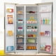 thumbnail image 2 of Ahorrador de espacio para refrigerador, estante deslizable multiusos para almacenamiento de plástico transparente, filtración rápida de agua a través de orificios de ventilación que garantizan la, 2 of 7