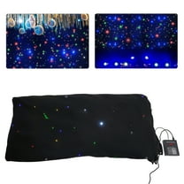 LED Stage Backdrop, LED Star Light Curtain Backdrops, Stage Wedding Starry Sky Cloth Background