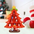 thumbnail image 3 of Decoraciones para árboles de Navidad 3D Rojo de cuadrícula media, 3 of 8