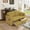 Mustard Yellow, variant on Modern 2 Seater Sofa with USB Charging, Chenille Couch with Storage and Cup Holder for Living Room Apartment, Beige