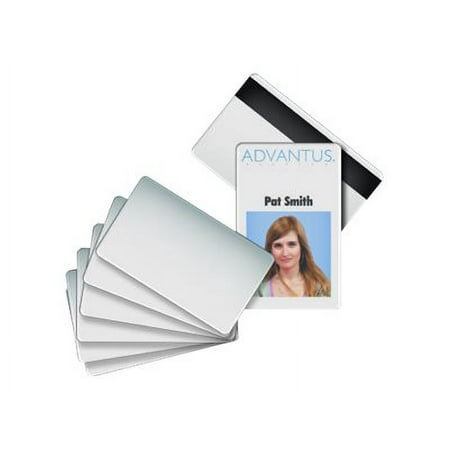 Advantus - Polyvinyl chloride (PVC) - white - 2.1 in x 3.4 in 100 card(s) card with magnetic stripe