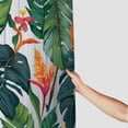 thumbnail image 3 of Orinice Shower Curtain with Hook Tropical Jungle Nature Palm Leaves Bird of Paradise Plant Watercolor Hawaii 54x72 Inch Stall Size Bathroom Waterproof Decoration 69x72, 3 of 7