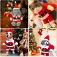 thumbnail image 5 of KAIYANG Disfraz de perro navideño, disfraz de Papá Noel para perro y gato, ropa para mascotas para fiestas navideñas L, 5 of 5