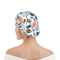 thumbnail image 6 of Gaeub Sport Items Shower Caps for Women Men,Double Waterproof Layers Bathing Hat,Elastic and Reusable Bath Caps, 6 of 7