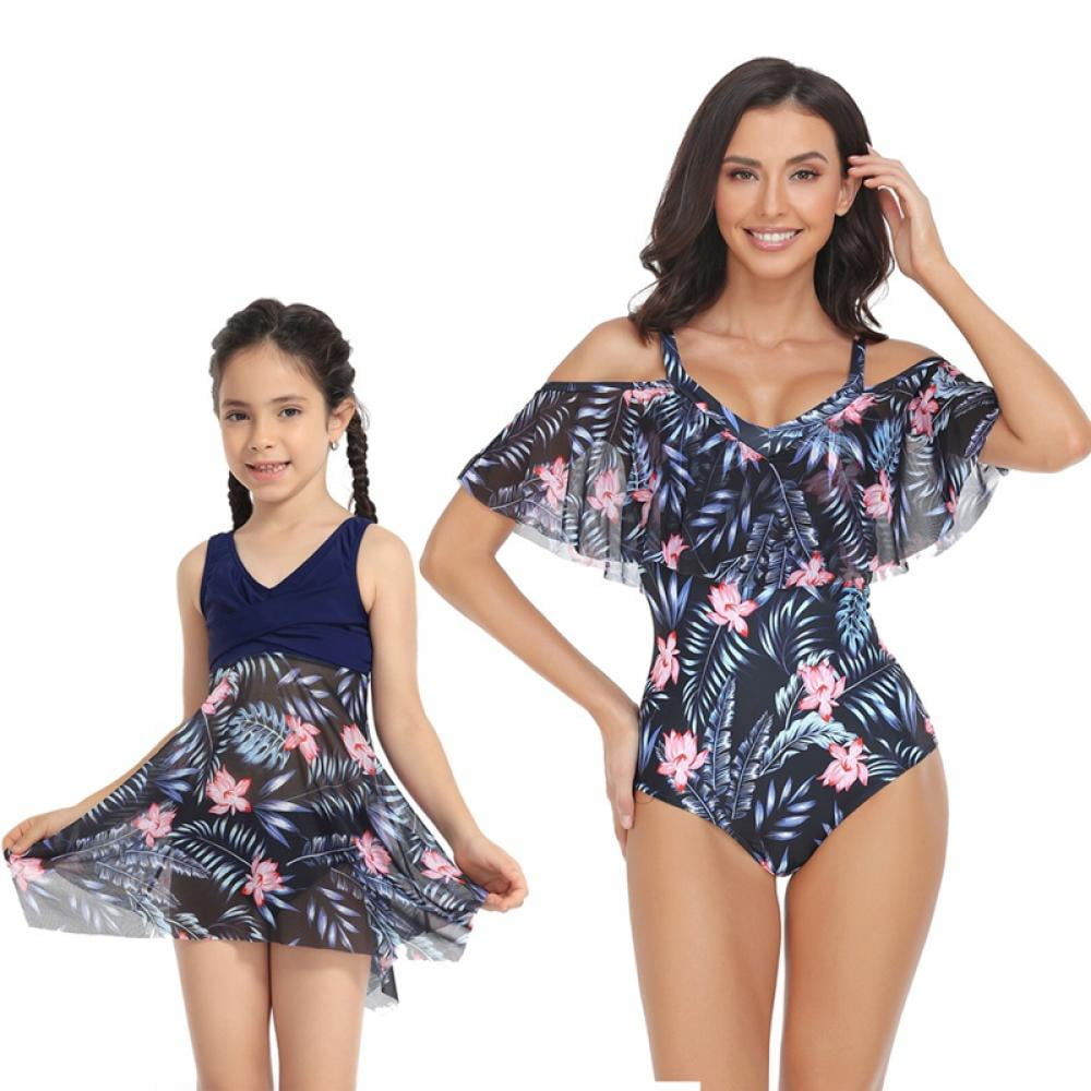 ESHOO Toddler Girls Swimsuits, Big Girls Bikinis Swimdress Bathing Suit, Little  Girl Two-Piece Swimsuit Swimwear, Size 2-12 Years 