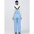 thumbnail image 6 of SEARIPE Women's Ski Pant Detachable Snowboard Insulated Bib Pant Outdoor Windproof Waterproof Breathable Overalls Snow Pant Light Blue XXXL, 6 of 7