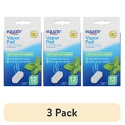 (3 pack) Equate Soft Menthol Vapor Pads, 12 Count