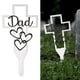 thumbnail image 3 of Estaca de cruz de metal, estatua de duelo, regalos conmemorativos, decoraciones de patio, familiares MDOD02, 3 of 8