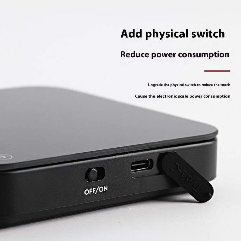 Digital Scale 0.1g Accuracy 4 Functional Mode Auto Shutdown Compact 10cm Square Body