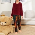 thumbnail image 6 of Wukai Candle Shepherd Dog Print Teenagers' Pajama Pant Sleep Pajama Lounge Pant PJ Bottoms with Pockets and Button Fly(Available in Big & Tall)-XS(5-6), 6 of 6