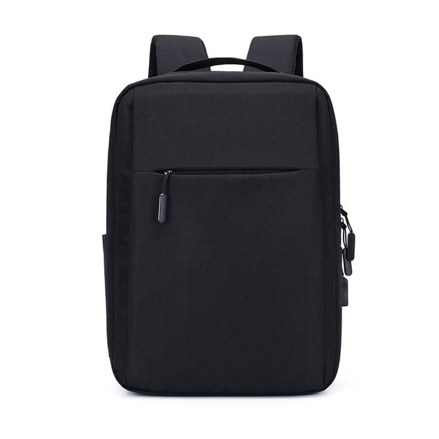 Mochilas de la computadora portátil Mochila de manga de gran capacidad Mochila con escuelas de cargada Escuela acolchada computadora bolsas de hombro negro 15.5 pulgadas Methold OD003532-02