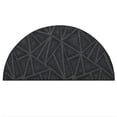 thumbnail image 1 of Furnish My Place Indoor Floor Rug - 54" x 108" Half Round, Dark Gray, Geometrical Print, Customized Area Rug for Bedrooms, Hallways, Living Rooms, 1 of 5