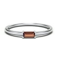 thumbnail image 1 of East-West Stackable Baguette Birthstone Ring - Garnet (January), 1 of 5