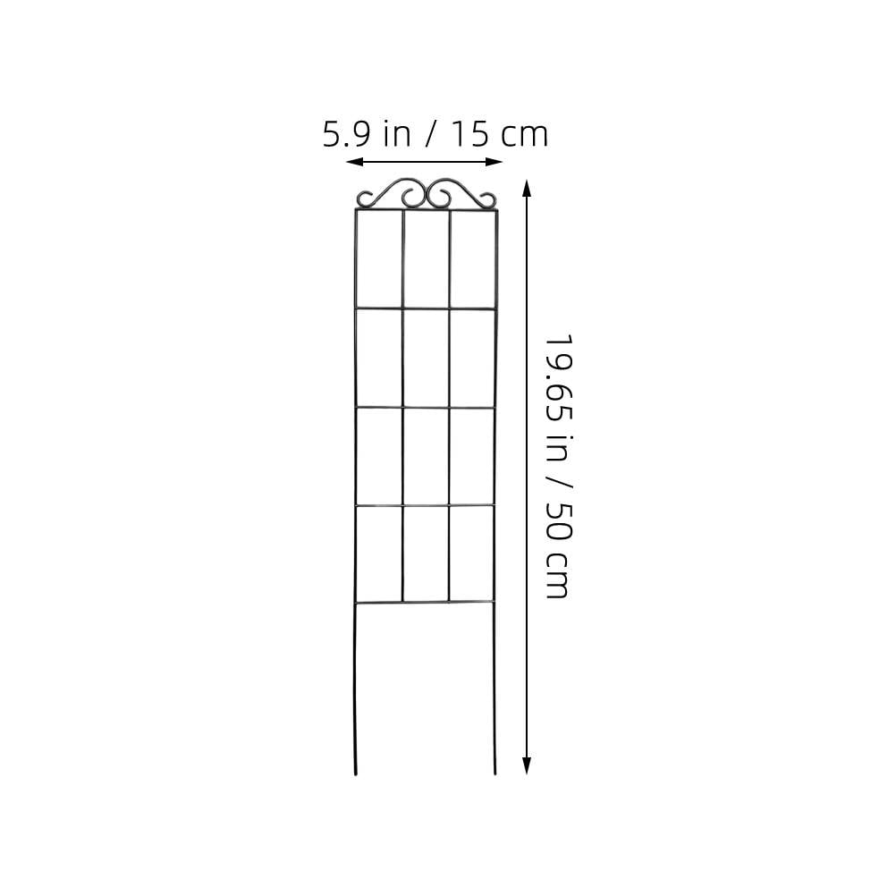 Toddmomy Gardeners Vegetable Trellis For Climbing Plants Iron 4Pcs 19.7X5.9X0.04In