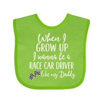 Inktastic Future Race Car Driver Like Daddy Boys Baby Bib