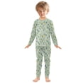 thumbnail image 7 of Boys Pajamas Girls Pajama Retro Weeds Cute Comfortable Cotton Two-piece Pajama Set, 7 of 7