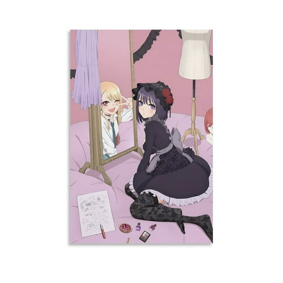 Cartoon My Dress-Up Darling Poster Kitagawa Marin Anime Poster(10) Art Poster Canvas Painting Decor Wall Print Photo Gifts Home Modern Decorative Posters 24x36inch(60x90cm)