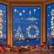 thumbnail image 2 of Etiqueta engomada de la ventana de la etiqueta engomada de la pared de la decoración de la corona de Navidad Sincero Electrónica, 2 of 5