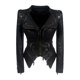 thumbnail image 1 of Chaqueta gótica de cuero PU para mujer, portátil, para ir de compras en moto en la calle M, 1 of 8