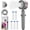 Gray and Magenta, variant on Ion Drops Shower Head, High Pressure Shower Head and Hose Set with 4 Filters, 59‘’ Hose & Bracket, 4 Spray Modes & Pause Switch, Ion Drops Filtered Showerhead with Handheld, Gray
