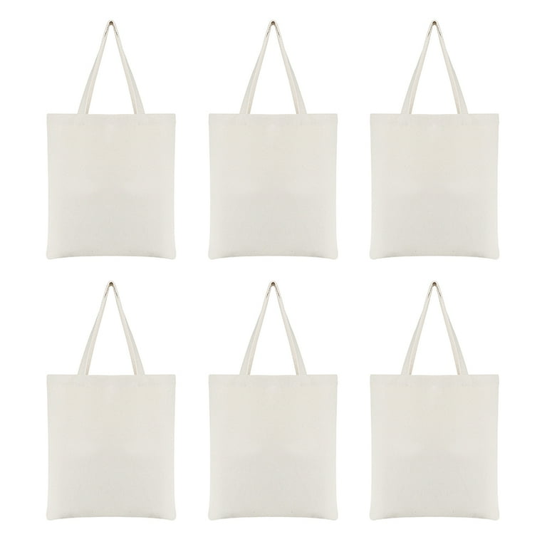 30 Pack Canvas Tote Bags Bulk 17 X 14 X 4 Inch Large Reusable Grocery Bags  with