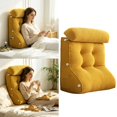 thumbnail image 2 of Wedge Pillow – Reading & Bed Rest Pillow for Sitting in Bed, Couch, or Floor, Multi-Purpose Headboard Wedge for Sleeping, Leg & Back Support, Neck Cushion & Washable Cover, 2 of 10