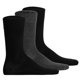 thumbnail image 1 of Hudson calcetines unisex, paquete de 3 - Easy, cintura confort, calcetines básicos, unicolor Negro/Gris 43-46, 1 of 5