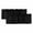 Black, variant on Yellow Valances for Windows, Light Filtering Kitchen Curtain Valances 2 Panels, Pure Yellow Rod Pocket Short Window Treatments for Living Room Bedroom 42"Wx12"L