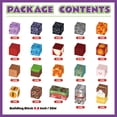 thumbnail image 3 of 200-Piece Magnetic Blocks Set with Light-Up Accent Cubes, 22 Textured Designs, Fantasy STEM Building Toy, 0.8-Inch Mini Blocks, Ages 3+, 3 of 6